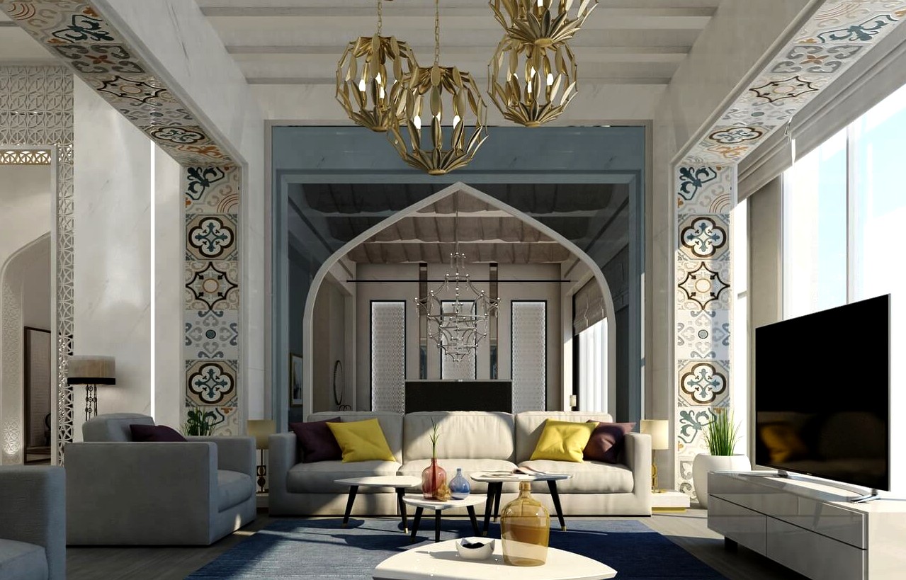 Modern Arabic interior design inspiration for homes in Qatar